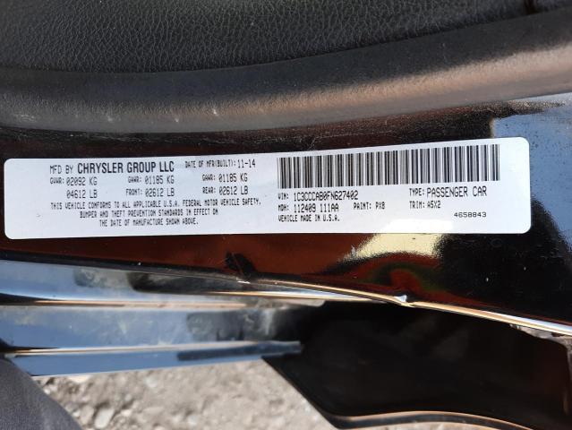 Photo 10 from auction – 2015 CHRYSLER 200 LIMITE with VIN 1C3CCCAB0FN627402