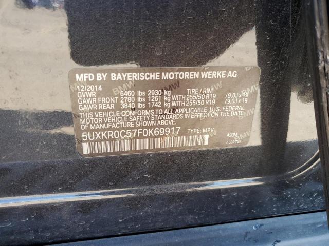 Photo 13 from auction – 2015 BMW X5 XDRIVE3 with VIN 5UXKR0C57F0K69917