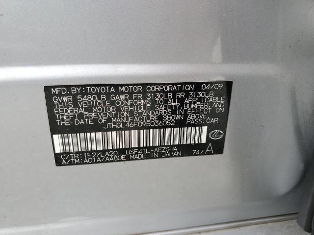 Photo 10 from auction – 2009 LEXUS LS 460L with VIN JTHGL46F095036052