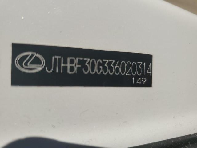 Photo 10 from auction – 2003 LEXUS ES 300 with VIN JTHBF30G336020314