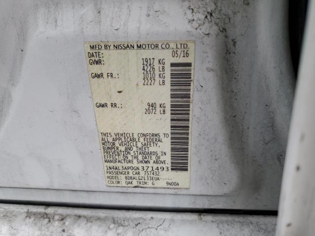 Photo 10 from auction – 2016 NISSAN ALTIMA 2.5 with VIN 1N4AL3AP0GN371493