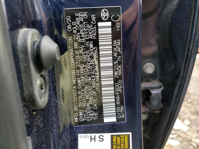 Photo 10 from auction – 2021 TOYOTA COROLLA LE with VIN JTDEAMDE4MJ012863