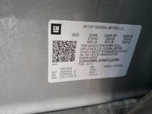 Photo 10 from auction – 2021 GMC ACADIA SLT with VIN 1GKKNML40MZ111069
