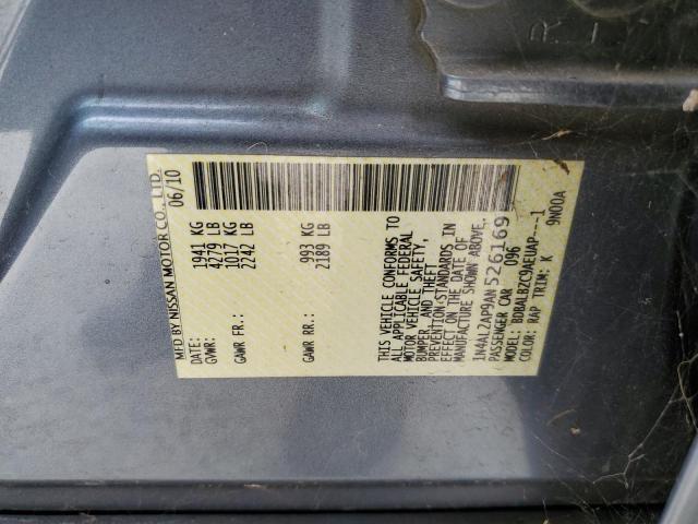 Photo 10 from auction – 2010 NISSAN ALTIMA BAS with VIN 1N4AL2AP9AN526169