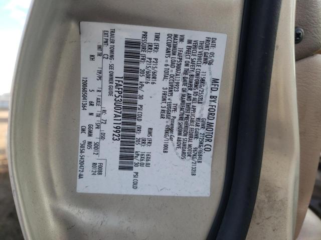 Photo 10 from auction – 2007 FORD TAURUS SE with VIN 1FAFP53U07A119923