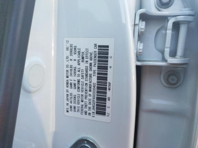 Photo 10 from auction – 2012 ACURA TSX TECH with VIN JH4CU2F60CC030402