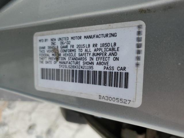 Photo 10 from auction – 2003 PONTIAC VIBE with VIN 5Y2SL628X3Z421195
