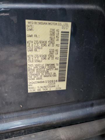 Photo 10 from auction – 2017 NISSAN MURRANO with VIN 5N1AZ2MH8HN150938
