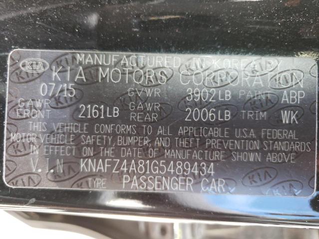 Photo 10 from auction – 2016 KIA FORTE EX with VIN KNAFZ4A81G5489434
