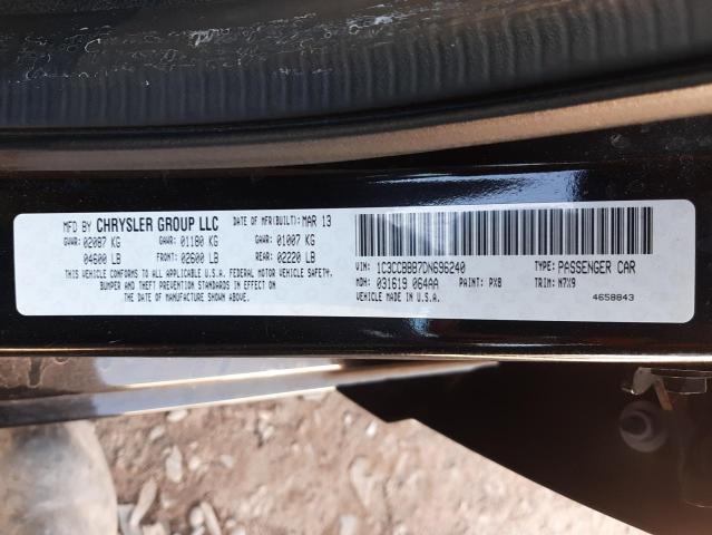 Photo 10 from auction – 2013 CHRYSLER 200 TOURIN with VIN 1C3CCBBB7DN696240