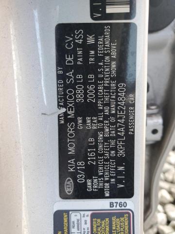 Photo 10 from auction – 2018 KIA FORTE LX with VIN 3KPFL4A74JE248409