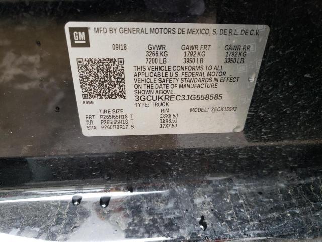 Photo 10 from auction – 2018 CHEVROLET SILVERADO with VIN 3GCUKREC3JG558585