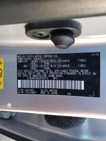 Photo 10 from auction – 2016 LEXUS RX 350 with VIN JTJBZMCA4G2003215
