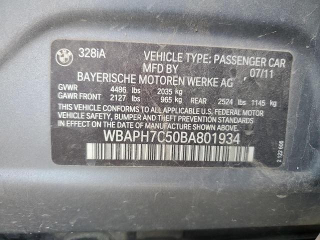 Photo 10 from auction – 2011 BMW 328 I with VIN WBAPH7C50BA801934