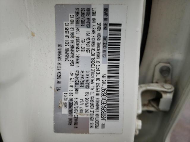 Photo 10 from auction – 2014 MAZDA CX-9 SPORT with VIN JM3TB2BA3E0436297