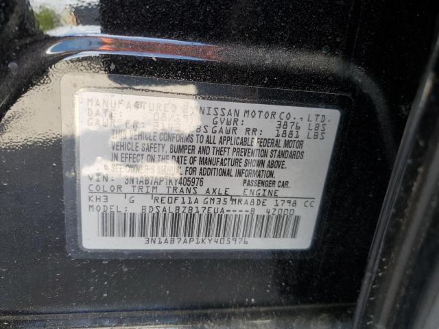 Photo 10 from auction – 2019 NISSAN SENTRA S with VIN 3N1AB7AP1KY405976