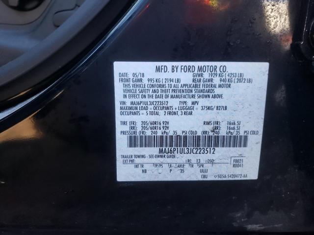 Photo 10 from auction – 2018 FORD ECOSPORT S with VIN MAJ6P1UL3JC223512