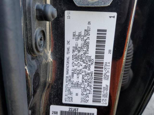 Photo 10 from auction – 2012 TOYOTA TUNDRA DOU with VIN 5TFUY5F15CX224481