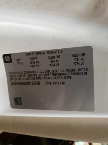Photo 10 from auction – 2011 BUICK LUCERNE CX with VIN 1G4HA5EM6BU123639