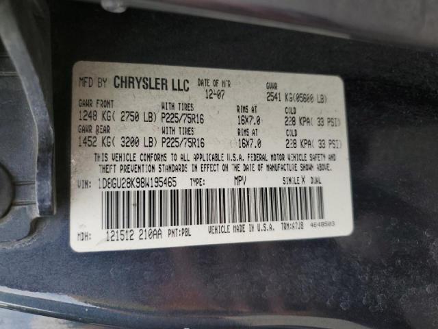 Photo 10 from auction – 2008 DODGE NITRO SXT with VIN 1D8GU28K98W195465