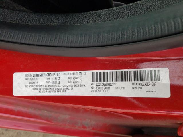 Photo 10 from auction – 2013 DODGE AVENGER SE with VIN 1C3CDZAG0DN613377