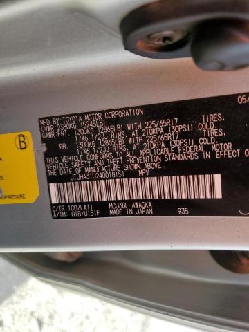 Photo 10 from auction – 2004 LEXUS RX 330 with VIN JTJHA31U240018151