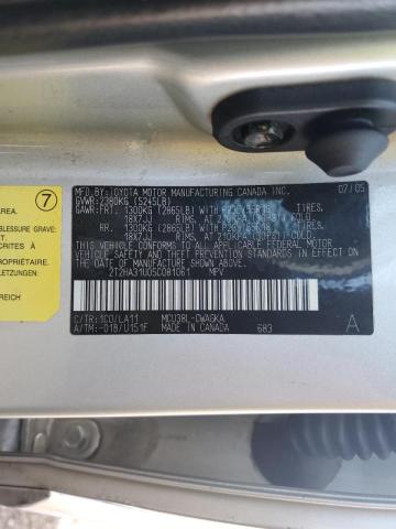 Photo 10 from auction – 2005 LEXUS RX 330 with VIN 2T2HA31U05C081061