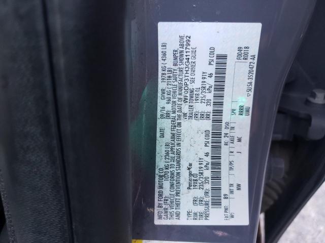 Photo 10 from auction – 2016 FORD FOCUS RS with VIN WF0DP3TH3G4117992