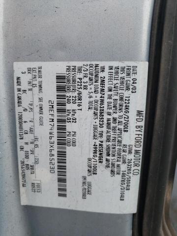 Photo 10 from auction – 2003 MERCURY GRAND MARQ with VIN 2MEFM74W63X685230