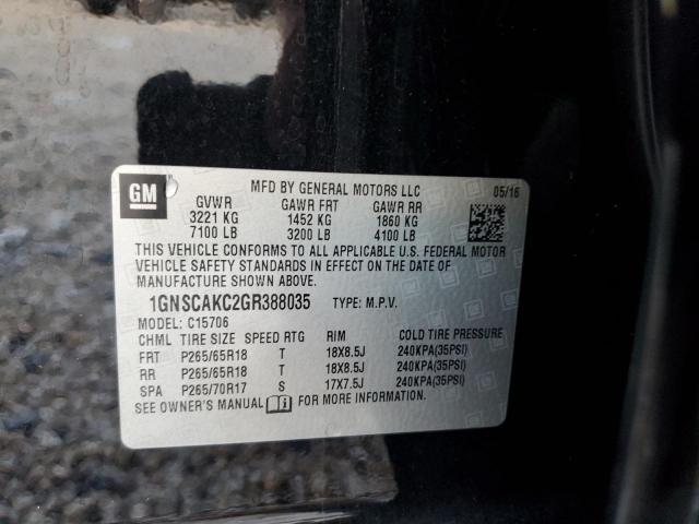 Photo 10 from auction – 2016 CHEVROLET TAHOE C150 with VIN 1GNSCAKC2GR388035
