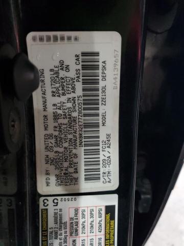 Photo 10 from auction – 2007 TOYOTA COROLLA SE with VIN 1NXBR32E77Z800575