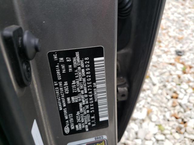 Photo 10 from auction – 2014 KIA OPTIMA EX with VIN 5XXGN4A75EG289028