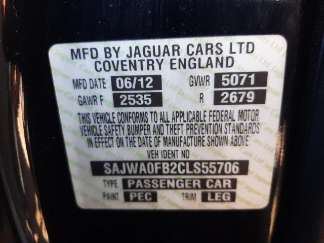 Photo 10 from auction – 2012 JAGUAR XF with VIN SAJWA0FB2CLS55706