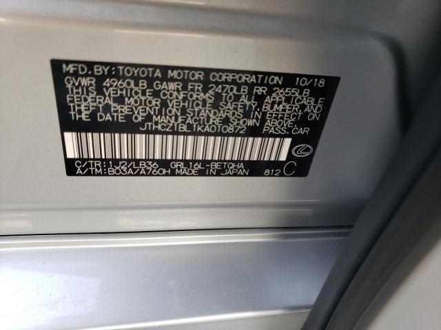Photo 10 from auction – 2019 LEXUS GS 350 BAS with VIN JTHCZ1BL1KA010872