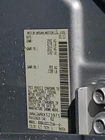 Photo 10 from auction – 2012 NISSAN ALTIMA BAS with VIN 1N4AL2AP6CN523975