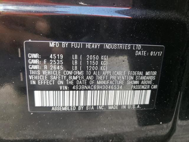 Photo 10 from auction – 2017 SUBARU LEGACY 2.5 with VIN 4S3BNAC69H3046534