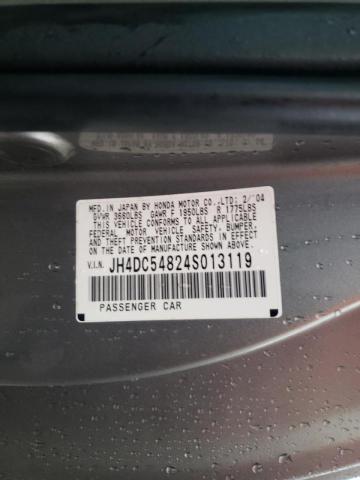 Photo 10 from auction – 2004 ACURA RSX with VIN JH4DC54824S013119