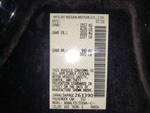 Photo 10 from auction – 2016 NISSAN ALTIMA 2.5 with VIN 1N4AL3AP4GC263390