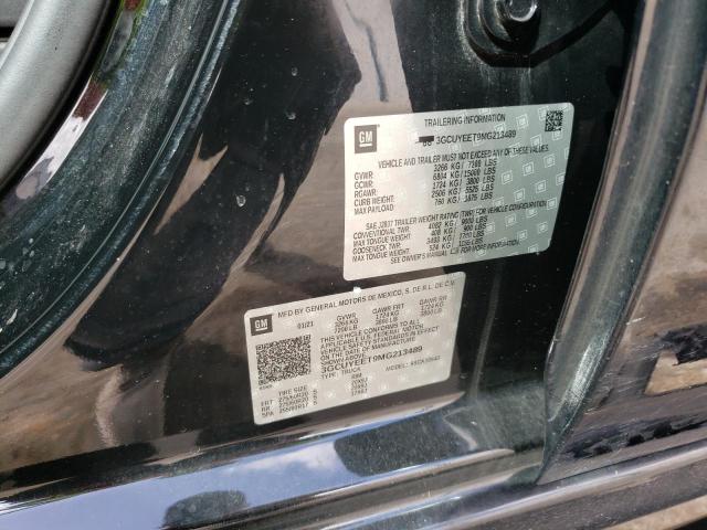 Photo 10 from auction – 2021 CHEVROLET SILVERADO with VIN 3GCUYEET9MG213489