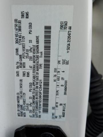Photo 10 from auction – 2016 FORD F150 SUPER with VIN 1FTEW1EG9GFC54121