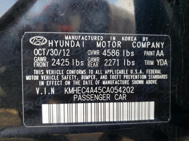 Photo 10 from auction – 2012 HYUNDAI SONATA HYB with VIN KMHEC4A45CA054202
