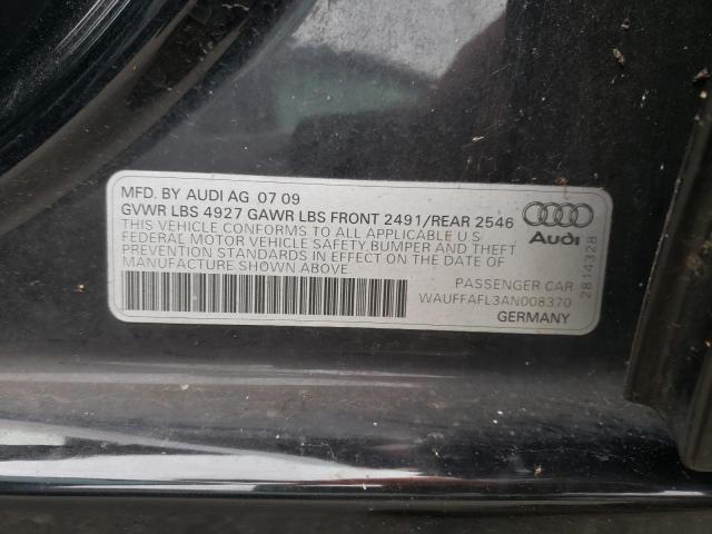 Photo 10 from auction – 2010 AUDI A4 PREMIUM with VIN WAUFFAFL3AN008370