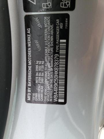Photo 10 from auction – 2017 BMW 430XI with VIN WBA4R9C50HK878379