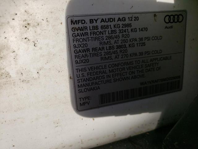 Photo 10 from auction – 2015 AUDI Q7 PRESTIG with VIN WA1VXAF78MD026009