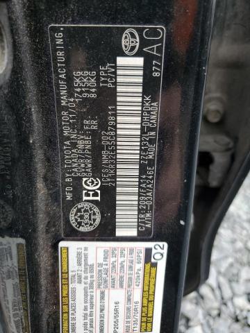 Photo 10 from auction – 2005 TOYOTA COROLLA MA with VIN 2T1KR32E55C879811