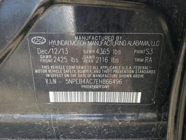 Photo 10 from auction – 2014 HYUNDAI SONATA GLS with VIN 5NPEB4AC7EH866496