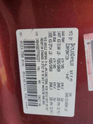 Photo 10 from auction – 2007 CHRYSLER ASPEN LIMI with VIN 1A8HX58277F563371