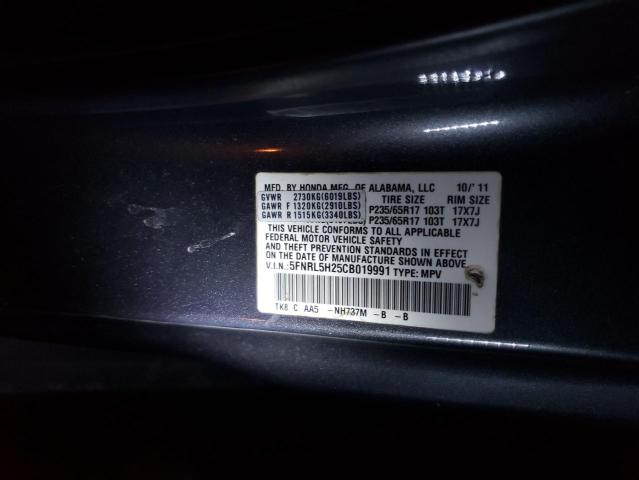 Photo 10 from auction – 2012 HONDA ODYSSEY LX with VIN 5FNRL5H25CB019991