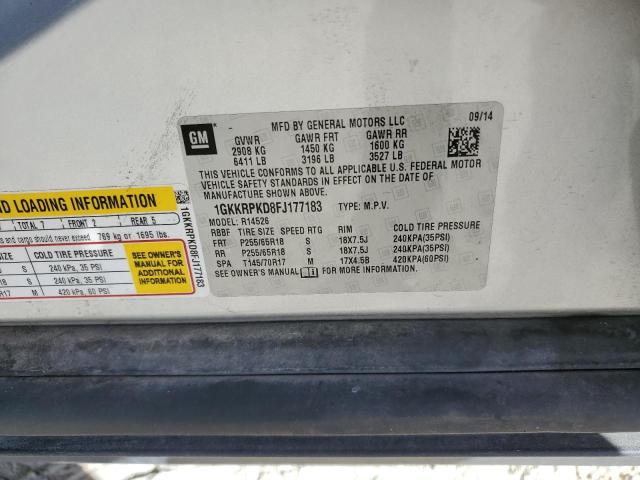 Photo 10 from auction – 2015 GMC ACADIA SLE with VIN 1GKKRPKD8FJ177183