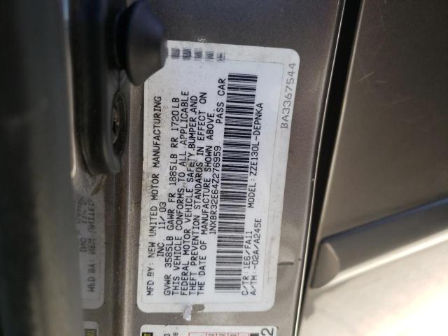 Photo 12 from auction – 2004 TOYOTA COROLLA CE with VIN 1NXBR32E64Z276959
